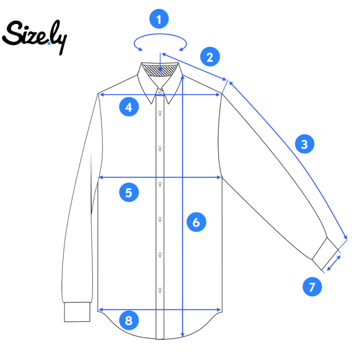 How to measure dress shirt size men's