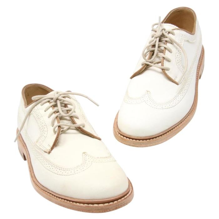 Off white dress shoes for men