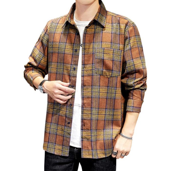 Men's checkered dress shirts