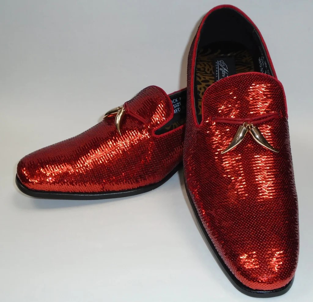 Mens sequin dress shoes