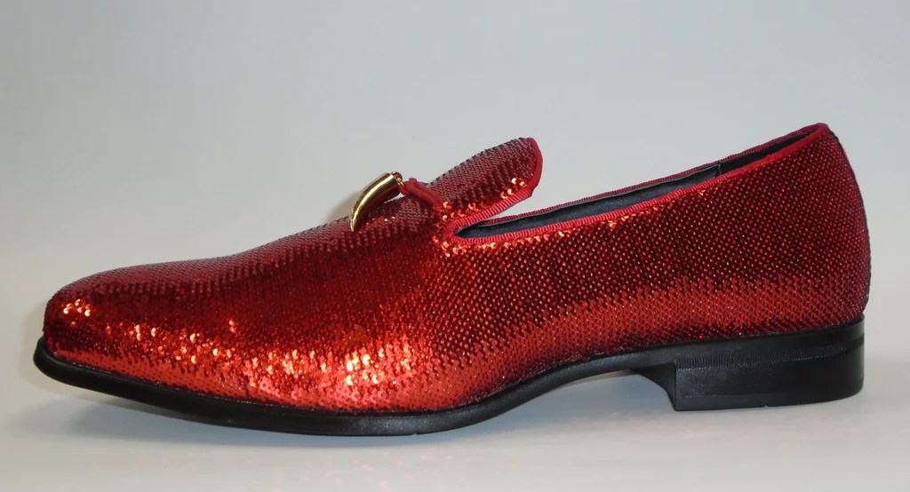 Mens sequin dress shoes