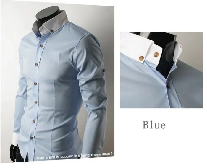 Men's slim fit dress shirts clearance