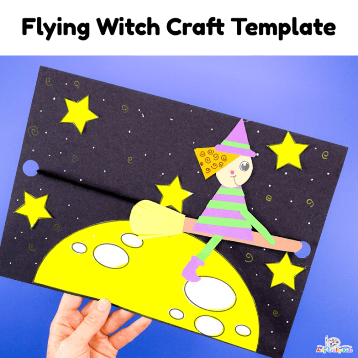 How to make a flying witch decoration