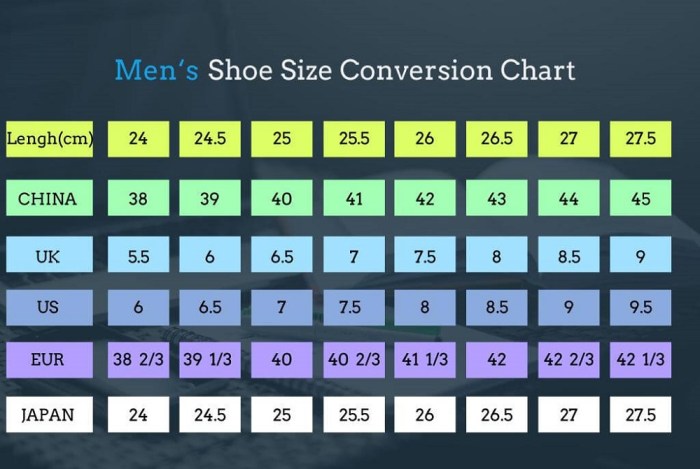 Mens dress shoe sizes