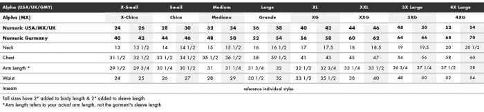 Mens dress shirt sizes meaning