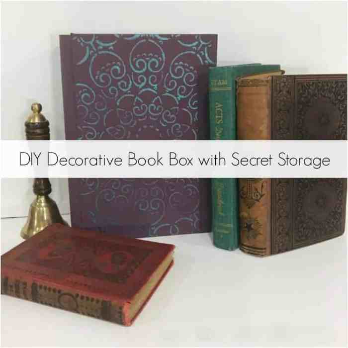 How to make fake books for decoration