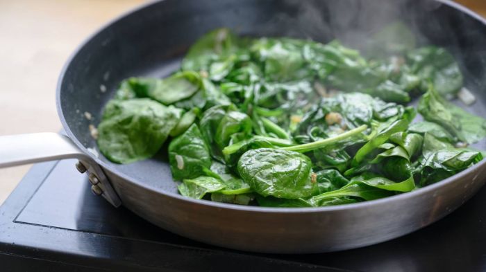 Spinach fry stir