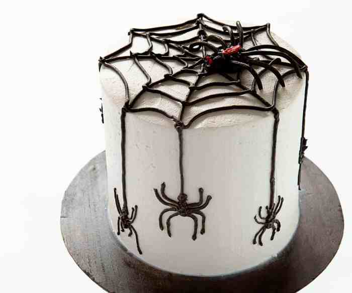 How to make a spider cake decoration