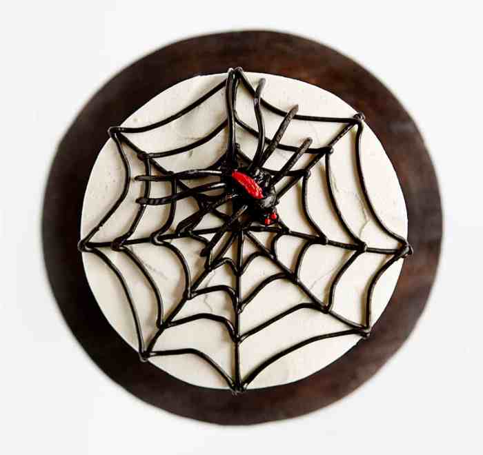 How to make a spider cake decoration