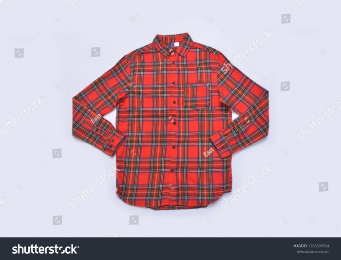 Red plaid mens dress shirt