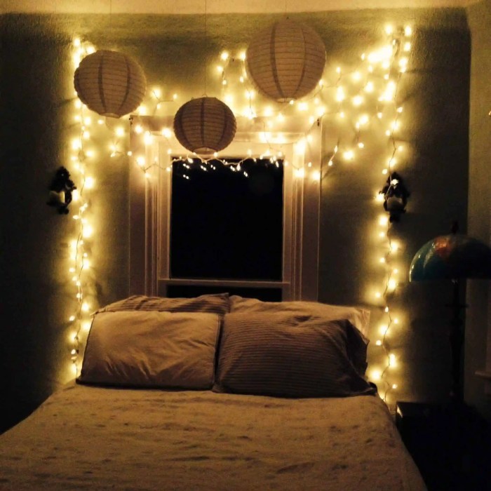 How to decorate room with lights