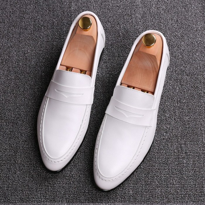 Off white dress shoes for men